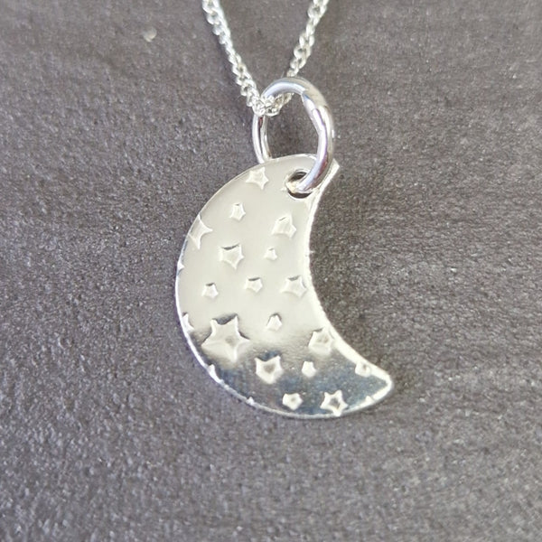 Small Moon and Stars Pendant