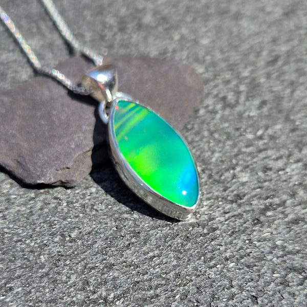 Green Aurora Opal Pendant