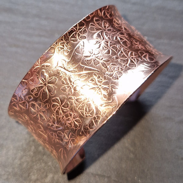 Wide Copper Cuff Bangle