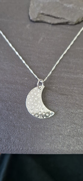 Medium Moon and Stars Pendant