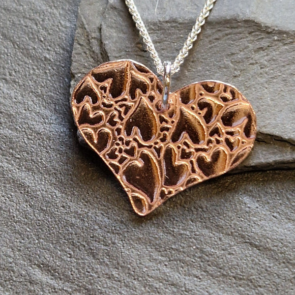 Copper Heart Pendant
