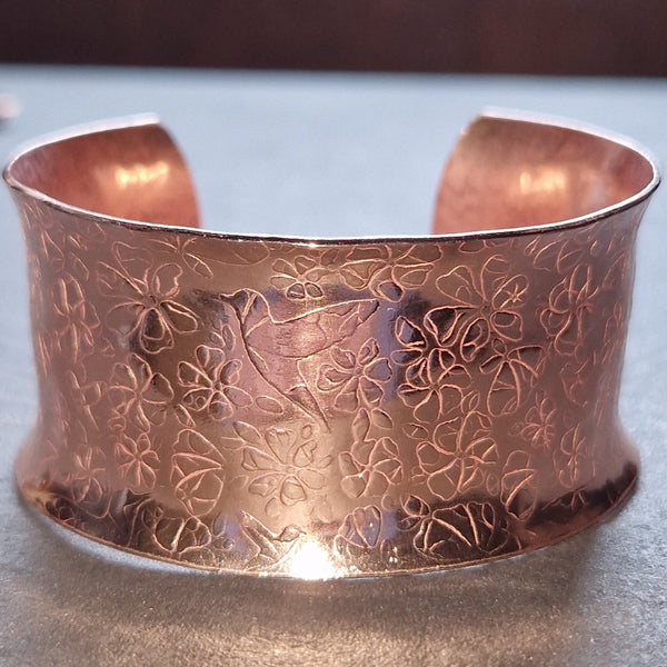 Wide Copper Cuff Bangle