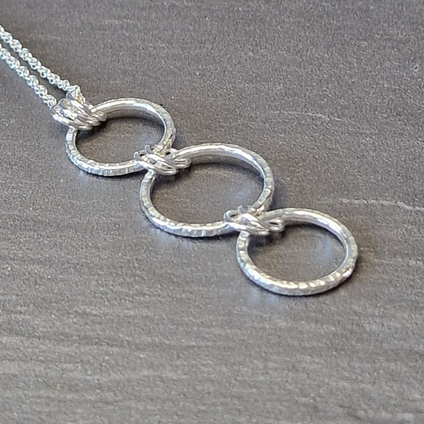 Hammered Circles Pendant