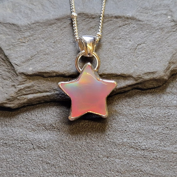 Aurora Opal Star Pendant