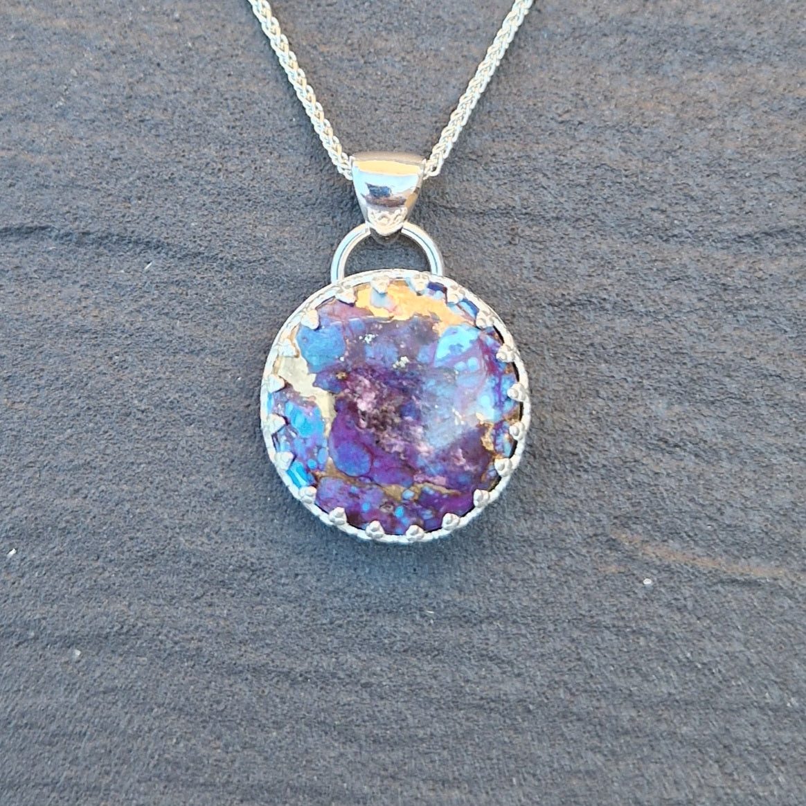 Mohave Purple Kingman Composite Pendant