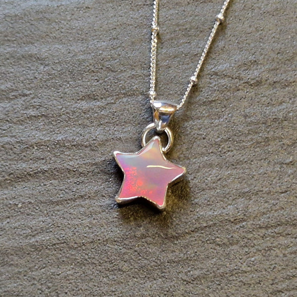 Aurora Opal Star Pendant