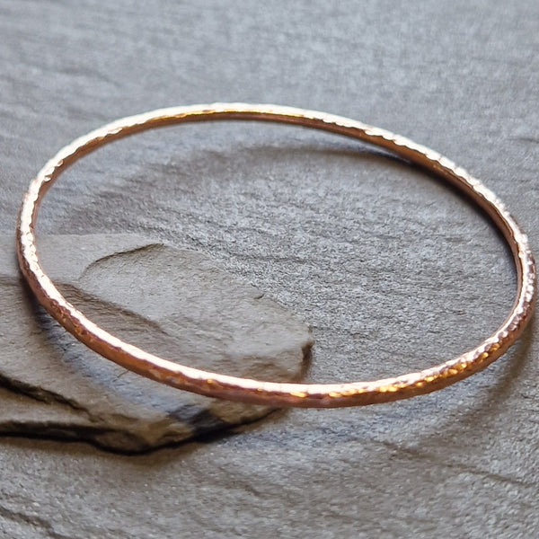 Hammered Copper Bangle